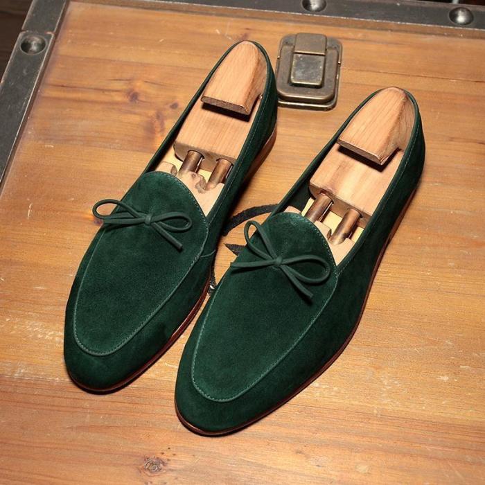 Handmade Suede Leather Big Size Loafers