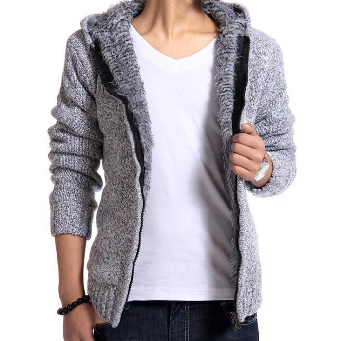 Fashion Winter Thicken Plain Floss Sweater Coat