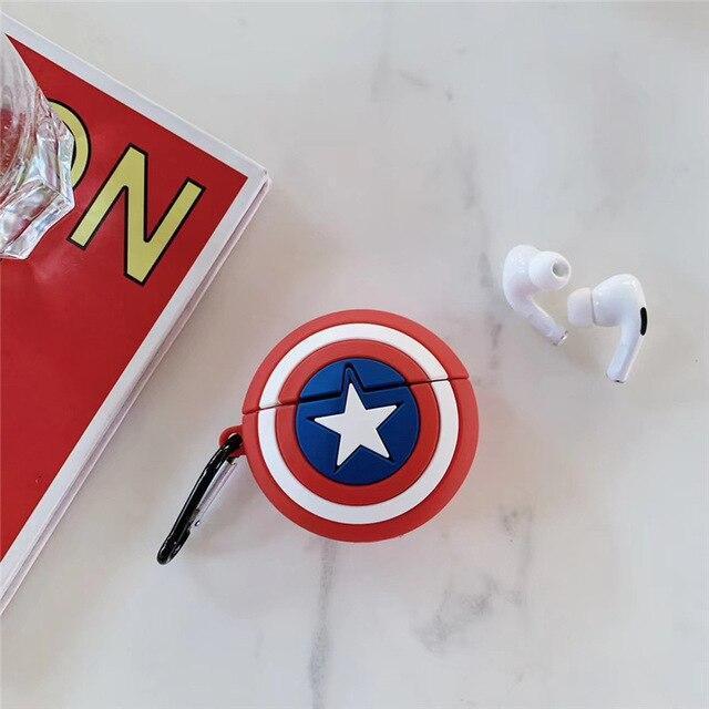 Captain America's Shield AirPods Pro Case Silicone Shockproof Cover