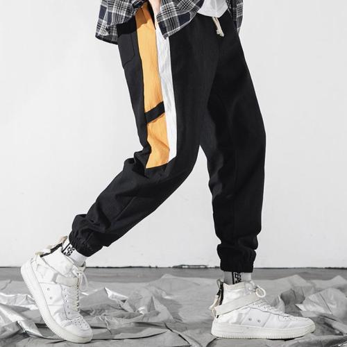Mens Fashion Splicing Loose Sports Pants LH023