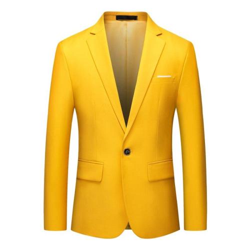Slim Fit Blazers Men Smar Casual Suit Jacket Solid Color New Arrival Large Size Blazer Jacket