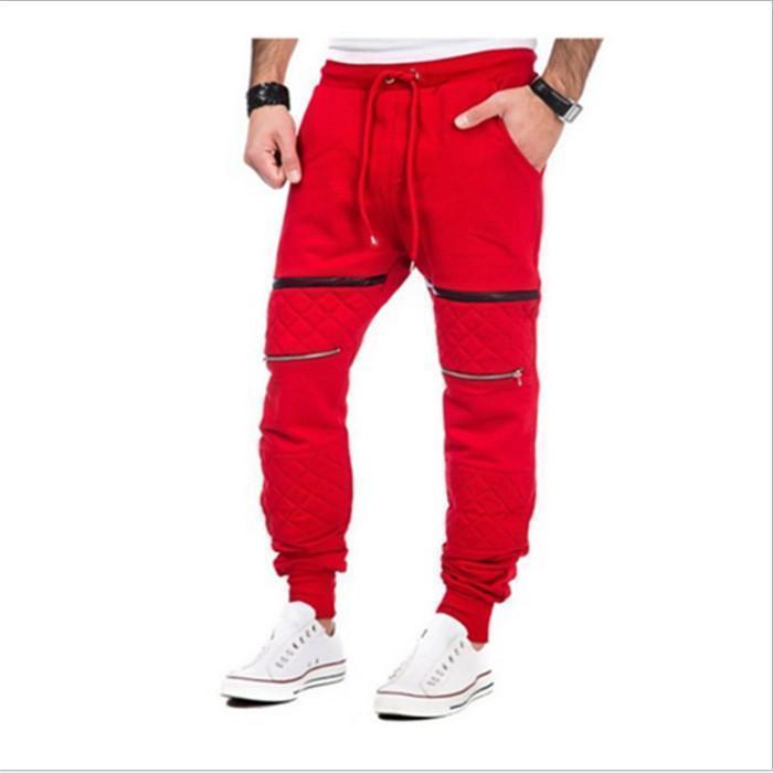 Men's Sports Fashion Zipper Fitness Pants