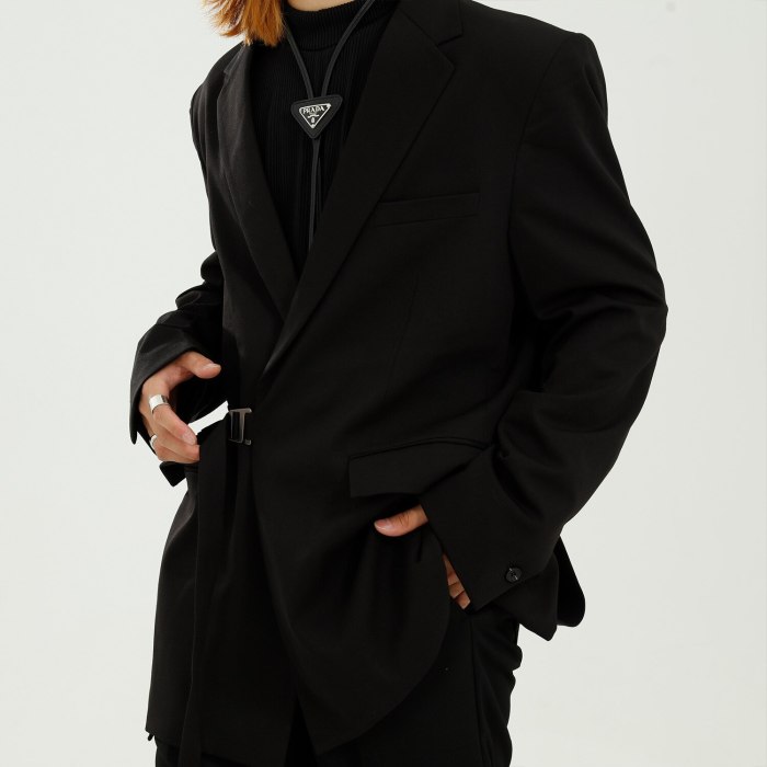 New Male Streetwear Japan Korea Style Suit Jacket Outerwear Men Casual Loose Solid Color Design Fashion Suit Blazers Coat