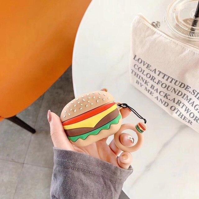 Burger and French Fries AirPods Pro Charging Headphones Cases