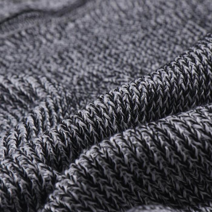 Fashion Round Collar Plain Slim Fit Knit Sweater