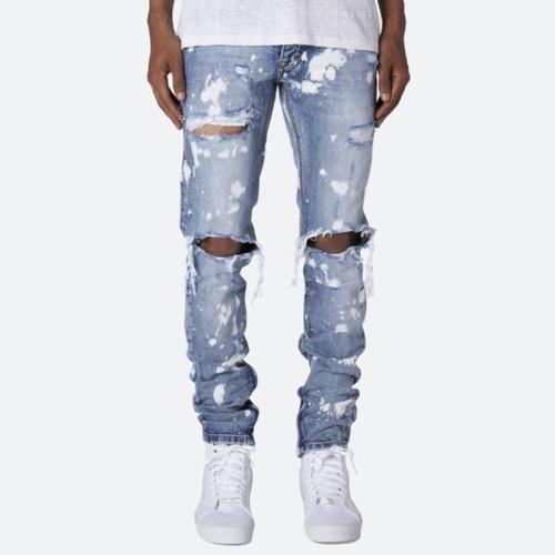 Splash Ripped Holes Jeans