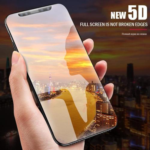 5D Curved Premium Tempered Glass Full Cover Screen Protector Film For iPhone
