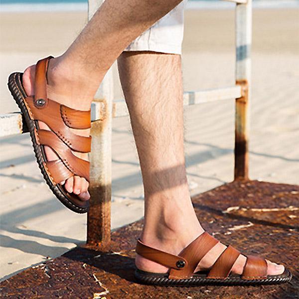 Mens Summer Slip-resistant Opened Toe Slippers