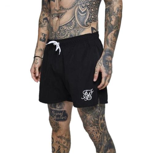 2019 new men shorts mens fitness wear casual fashion shorts cotton Sik silk embroidery fitness summer men's shorts