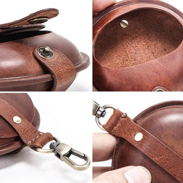 Custom Name Luxury Cow Leather Coin Purse Case For New Apple AirPods Pro