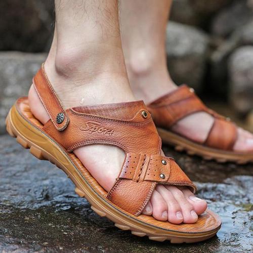 Mens Summer Casual Slip On Beach Shoes Outdoor Sandals