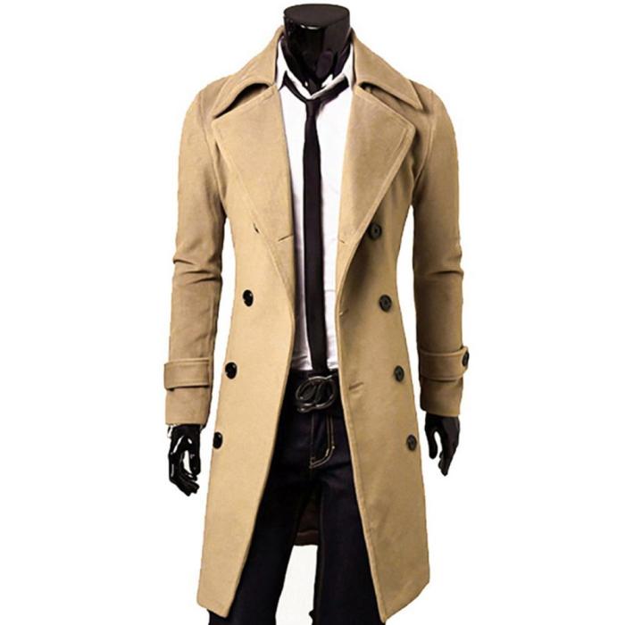 2020 New Arrivals Autumn Winter Trench Coat Men Brand Clothing Cool Mens Long Coat Top Quality Cotton Male Overcoat