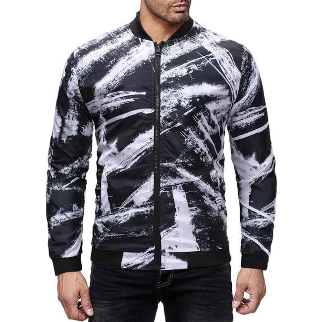 Doodle Printed Bomber Jackets