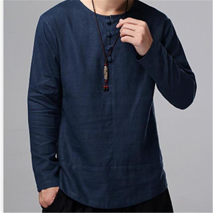 Fashionable Loose Necked Long Sleeved T-Shirt