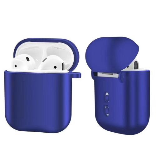 Luxury Metal AirPods Case Silicone Shockproof Cover with Pearl Bracelet