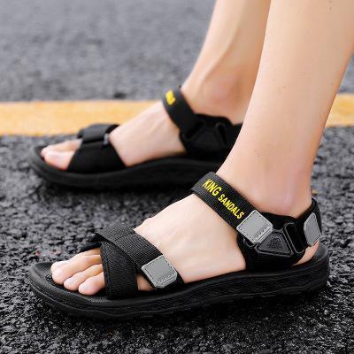 Mens Summer Hook and Loop Fastener Casual Sandals