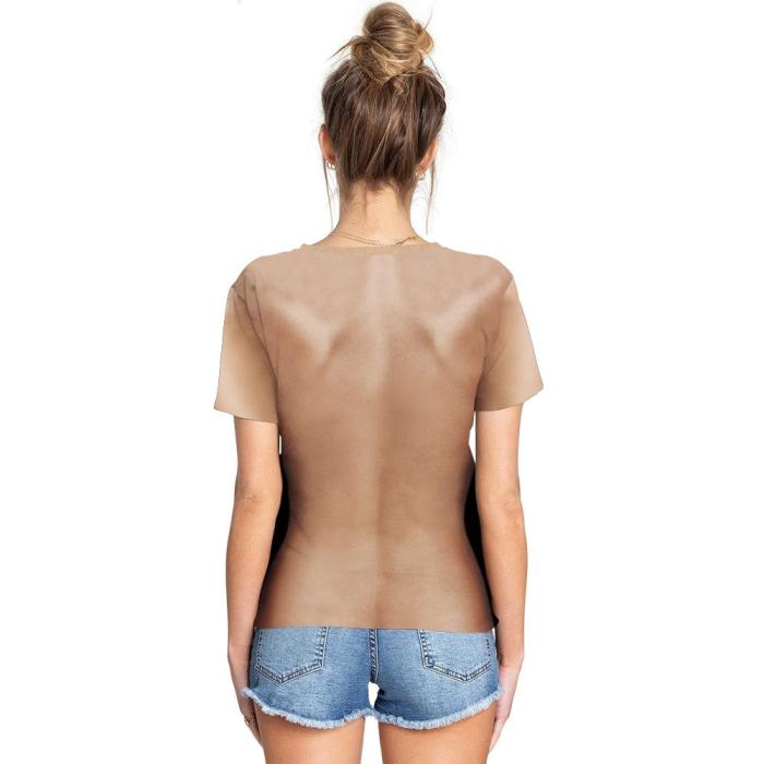3D Human Body Marijuana Funny Women T-shirt Loose Casual Novelty Short Sleeve Tees Top