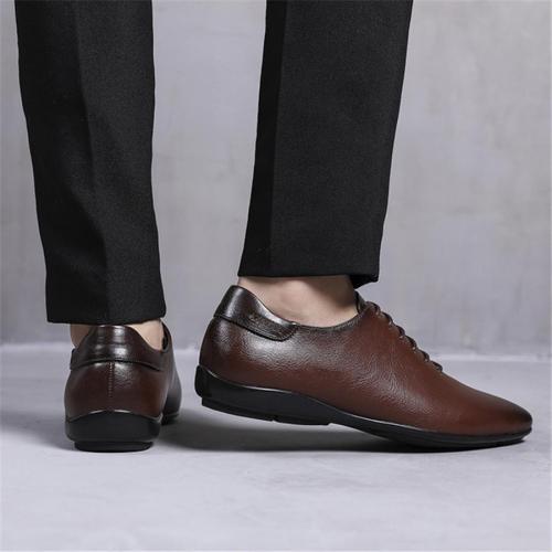 Men's gentleman retro leather shoes