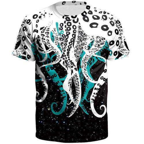 Octopus Print Unisex T-shirt
