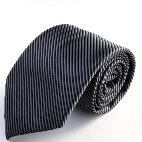 Business suits men's silver gray striped youth tie