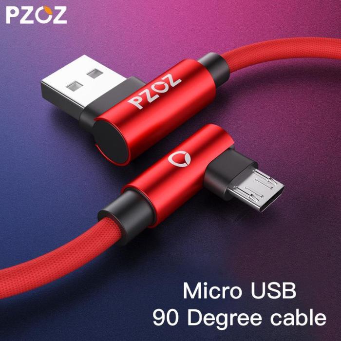Micro USB Cable 90 Degree Fast Charging Cable For Samsung Xiaomi Tablet