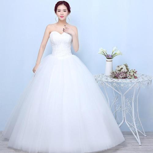 Simple generous lace Wedding Dress Strapless off White Fashion Sexy Wedding Dresses Gown brides plus size vestido de noiva