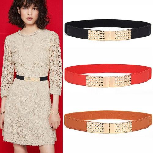Free Shipping Newest Hot Sale waistbands for Women thin Red Elastic Cummerbunds Stretch Belt For Ladies Female Dress Accessories