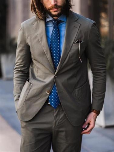 Men's Business Solid Color Blazer