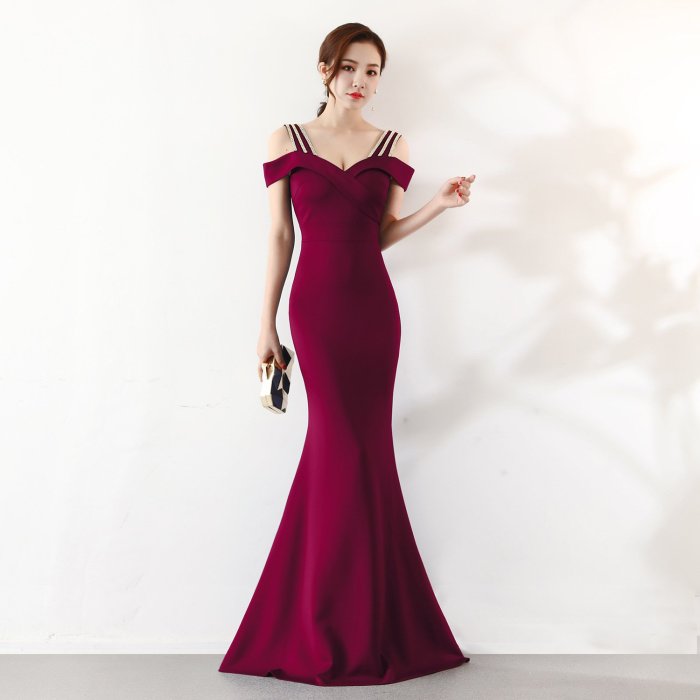 fashion  Party evening Dresses New Slim fit Mermaid Prom evening gown elegant Long  Evening Dress Robe De Soiree