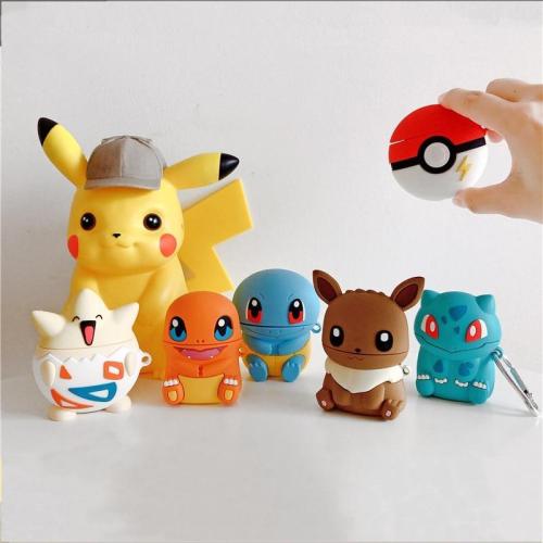 Cute 3D Silicone Pokémon Pikachu AirPod Case