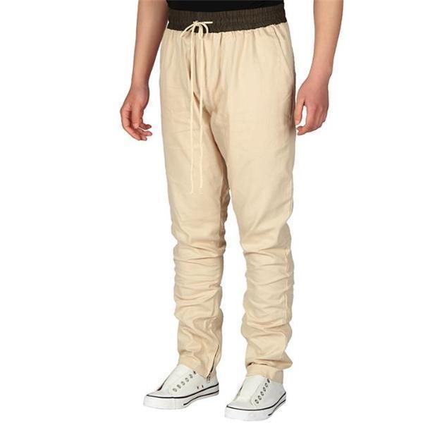 Casual Stylish Solid Color Elastic Waist Men Pants