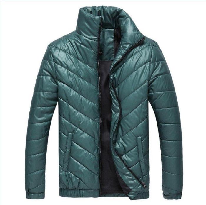 2020 New Brand Autumn Men's Winter Warm Coat Padded Jacket Casual Down Parkas Outwear  mens jackets and Coats Solid Color M- 5XL