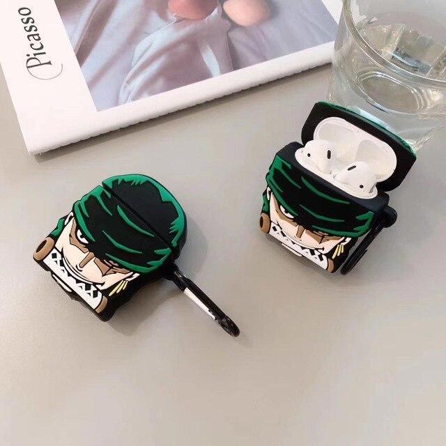 One Piece Roronoa Zoro AirPods Case Silicone Shockproof Cover