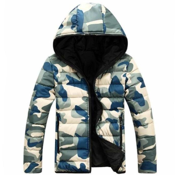 Casual  Down Jacket  Camouflage Warm Coat