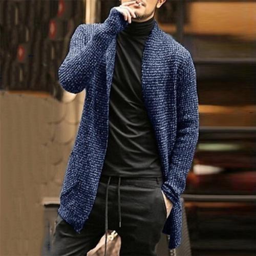 Fashion Casual Solid Long-Sleeved Knit Sweaters