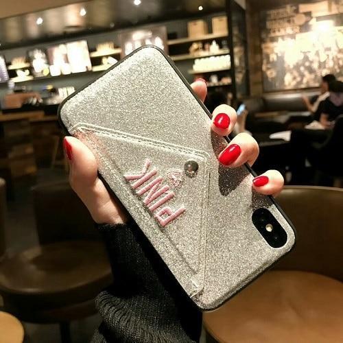 Luxury NEW Glitter Embroidery Leather Case for iPhone