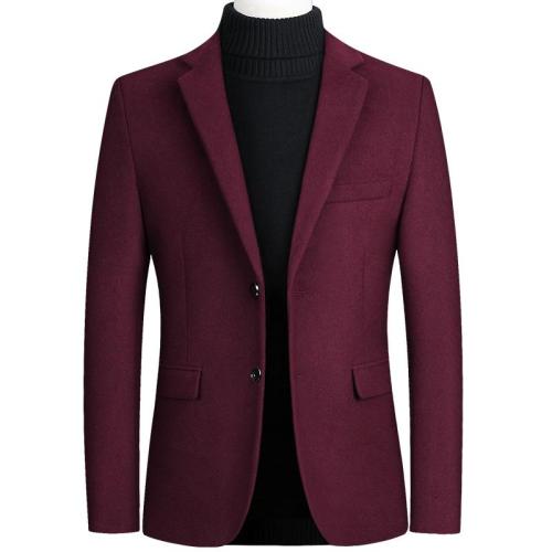 Masculino de lã formal casamento tudexo terno jaqueta homem negócios casual fino lã blazers preto cinza vermelho veste homme plu