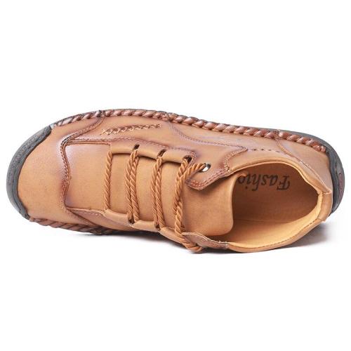 Fashion 2020 Hot Leather Men's Shoes Spring Autumn Men's Boots Lace Up Ankle Boots Men Casual Shoes Zapatillas Hombre Size 48