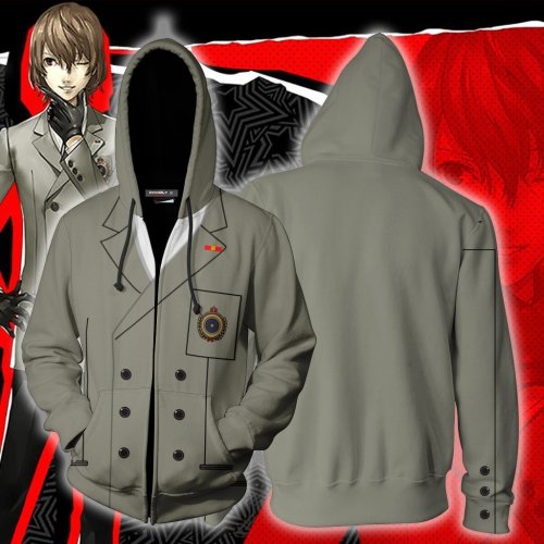 Persona 5 Zip Hoodies Casual Sweatshirt Jacket