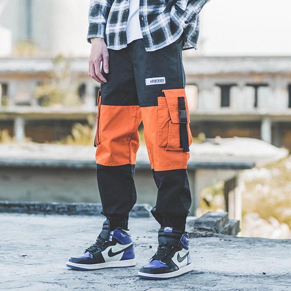 Sports Fashion Hip Hop Color Matching Loose Pants