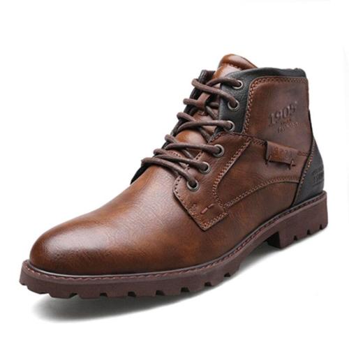 Big Size 39-48 Men Fashion Martin Boots Winter Men High-top Boots Autumn Winter Ankle Boots Footwear Lace Up Shoes Work Shoes