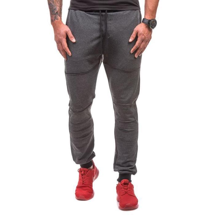 Shredded Double Pocket Design Men's Sports Pants