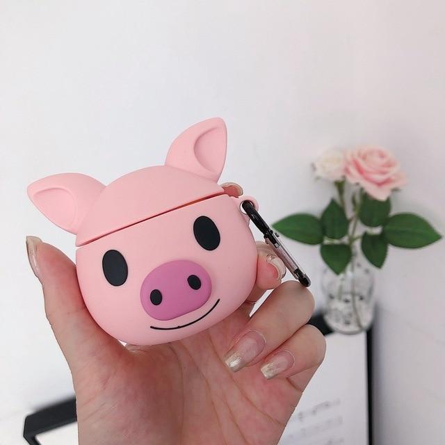 Silicone Pig AirPods Pro Case Shock Proof Cover