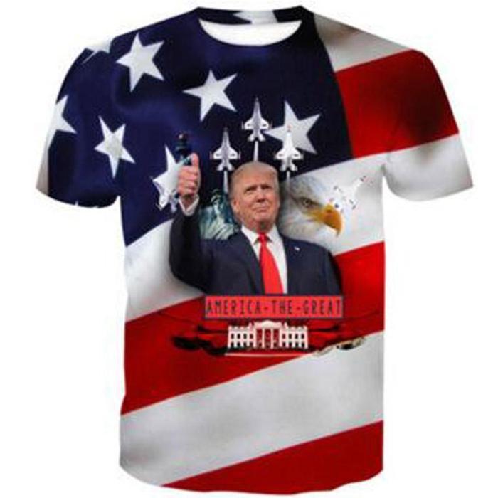 Trump Print Short Sleeve T-Shirt