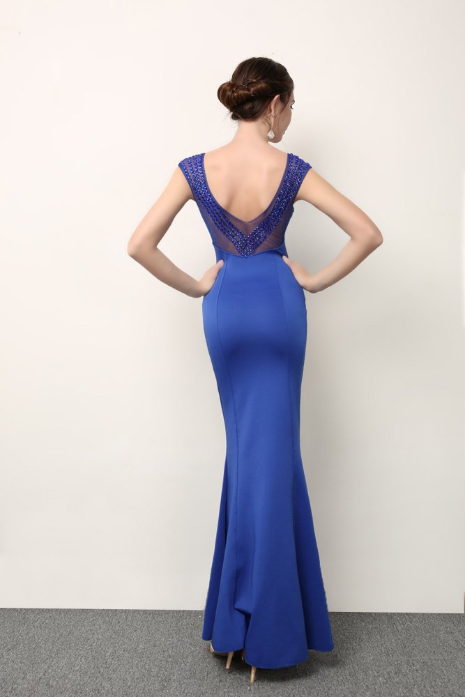 sexy Mermaid Long Evening Dress Party Elegant  v-neck Prom evening Gown contracted Slim fit Evening Dresses