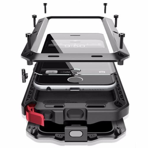 Armor Shockproof Aluminum Metal Military Case For iPhone X/8/8 Plus