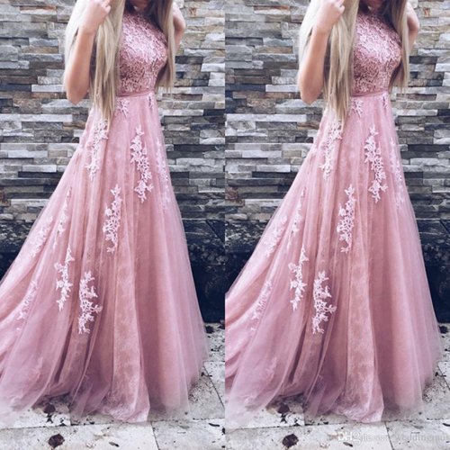 Fashion Lace Sleeveless Evening Dress Maxi   Dress