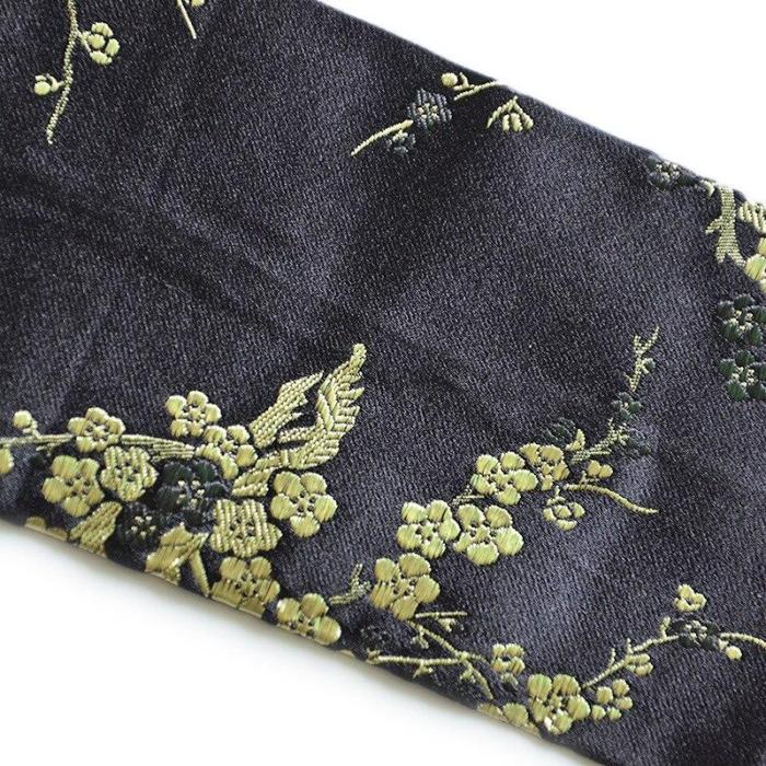 AWAYTR Japanese Wide Corset Cummerbunds Kimono Belt Women Vintage Floral Printed Yukata Sash Tie Satin Waistband