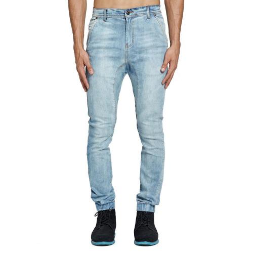 Casual Zipper Solid Mid Waist Jeans