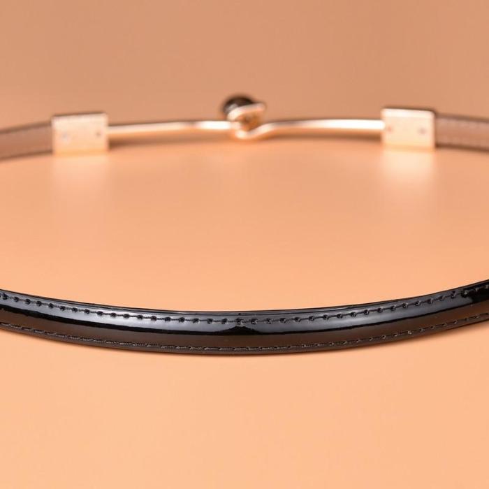 fashion Adjustable patent cummerbunds women waist leather belt golden buckle girdle for dress female lady waistband straps white